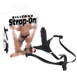You2Toys - Silicone Strap-On - felcsatolható dildó (fekete)