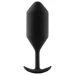 b-vibe Snug Plug 4 - dupla golyós anál plug (257g) - fekete