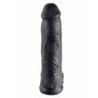 King Cock 12 herés nagy dildó (30 cm) - fekete