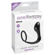 analfantasy ass-gasm - anál plug péniszgyűrűvel (fekete)