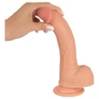 realistixxx - tapadótalpas élethű dildó (22cm) - natúr