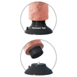 King Cock 10 - hajlítható, tapadótalpas vibrátor (25cm) - natúr