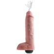 King Cock 11 - élethű spriccelő dildó (28cm) - natúr