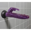 Wall Deluxe Bunny - tapadókorongos, csiklókaros vibrátor (lila)