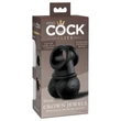 King Cock Elite Crown Jewels - herefeltét műpéniszhez (fekete)