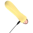 Cuties Mini - akkus, vízálló, hullámos vibrátor (sárga)
