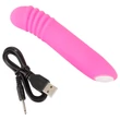 You2Toys - Flashing Mini Vibe - akkus, világító vibrátor (pink)