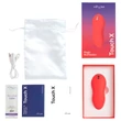 We-Vibe Touch X - akkus, vízálló csikló vibrátor (korall)