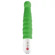 Fun Factory G5 - akkus, vízálló bordázott G-pont vibrátor (zöld)