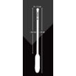 DILATOR - hosszú, szilikon húgycsővibrátor - fekete (8-11mm)