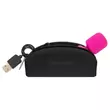 PalmPower Pocket Wand - mini masszírozó vibrátor (pink-fekete)