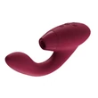 Womanizer Duo - vízálló G-pont vibrátor és csiklóizgató egyben (bordó)