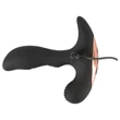 Rebel - rádiós melegítő prosztata vibrátor (fekete)