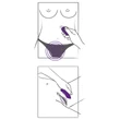 SMILE Panty - akkus, rádiós csikló vibrátor (lila)
