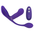 GoGasm Pussy & Ass - akkus, rádiós 3 ágú vibrátor (lila)