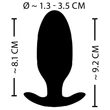 XOUXOU E-stim Butt Plug - Elektro análdildó (fekete)