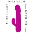 XOUXOU - akkus, lökő, csiklókaros vibrátor (pink)