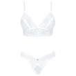 Obsessive Set Heavenlly - csipkés melltartó szett (fehér)