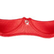 Cottelli - szíves nyitott mellemelő szett (piros)