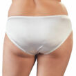 Cottelli Plus Size - hímzett-csipkés női alsó (fehér)
