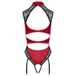 Cottelli - csipkés, nyakpántos body (piros)