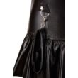  Cottelli Bondage - fényes, mellemelős ruha kézrögzítővel (fekete)