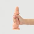 Strap-on-me XXL - kétrétegű, talpas, élethű dildó (natúr)