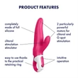 Satisfyer Mr. Rabbit - vízálló csiklókaros vibrátor (pink)