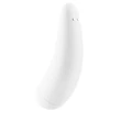 Satisfyer Curvy 2+ - okos, léghullámos csiklóizgató vibrátor (fehér)