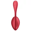 Satisfyer Shiny Petal - rádiós vibrációs tojás (piros)