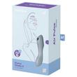 Satisfyer Curvy Trinity 3 - akkus hüvelyi és csiklóvibrátor (szürke)