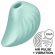 Satisfyer Pearl Diver - léghullámos csikló vibrátor (menta)