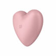 Satisfyer Cutie Heart - akkus, léghullámos csiklóvibrátor (pink)
