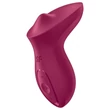 Satisfyer Exciterrr - forgó gyöngyös csikló vibrátor (piros)