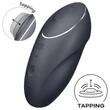 Satisfyer Tap & Climax 1 - 2in1 csikló vibrátor (fekete)
