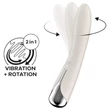 Satisfyer Spinning Vibe 1 - forgó fejes G-pont vibrátor (bézs)