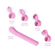 Magic Stick - vibrátor, cserélhető feltétekkel (pink)