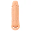 Nature Skin - péniszköpeny és műpunci - 18cm (natúr)