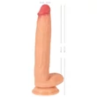 Realistixxx Real Giant - extra nagy, herés dildó (natúr)