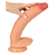 Realistixxx Real Giant - extra nagy, herés dildó (natúr)