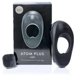 Atom Plus Lux - akkus, rádiós vibrációs péniszgyűrű (fekete)