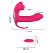 Lonely 3in1 - akkus, léghullámos 3 ágú vibrátor (pink)