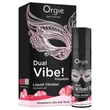 Orgie Dual Vibe - unisex folyékony vibrátor - Eper - Gin Tonic (15ml)