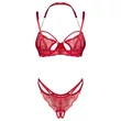Obsessive Matildea - csipkés melltartó szett (piros)