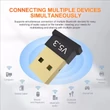 Bluetooth 5.3 USB adapter 6 eszközig