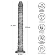 Lovetoy King Sized - extra nagy vibrátor - 40,5 cm (szürke)