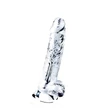 Lovetoy Flawless Clear - tapadókorongos dildó - 19cm (átlátszó)