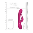Vive Tama - akkus, csiklókaros G-pont vibrátor (pink)