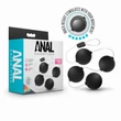 Anal Adventures Platinum - análgyöngysor (fekete)