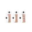 M For Men 3 Pack - vibrációs maszturbátor szett (natúr)